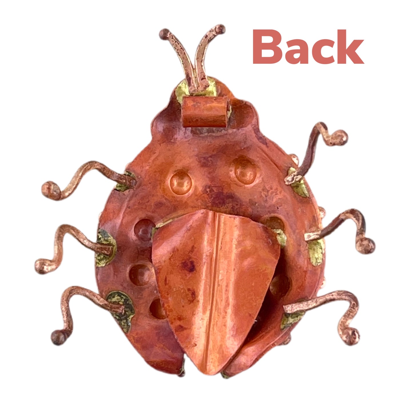 Large Copper Ladybug Pendant with Brass Detail – Patricia Healey