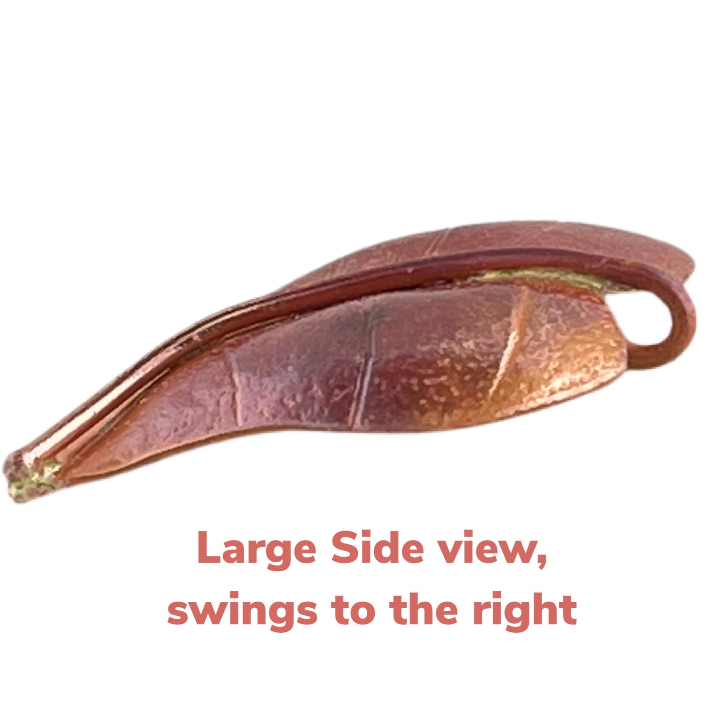 Large Copper Leaf with Option for Mirroring Leaves for Earring Design