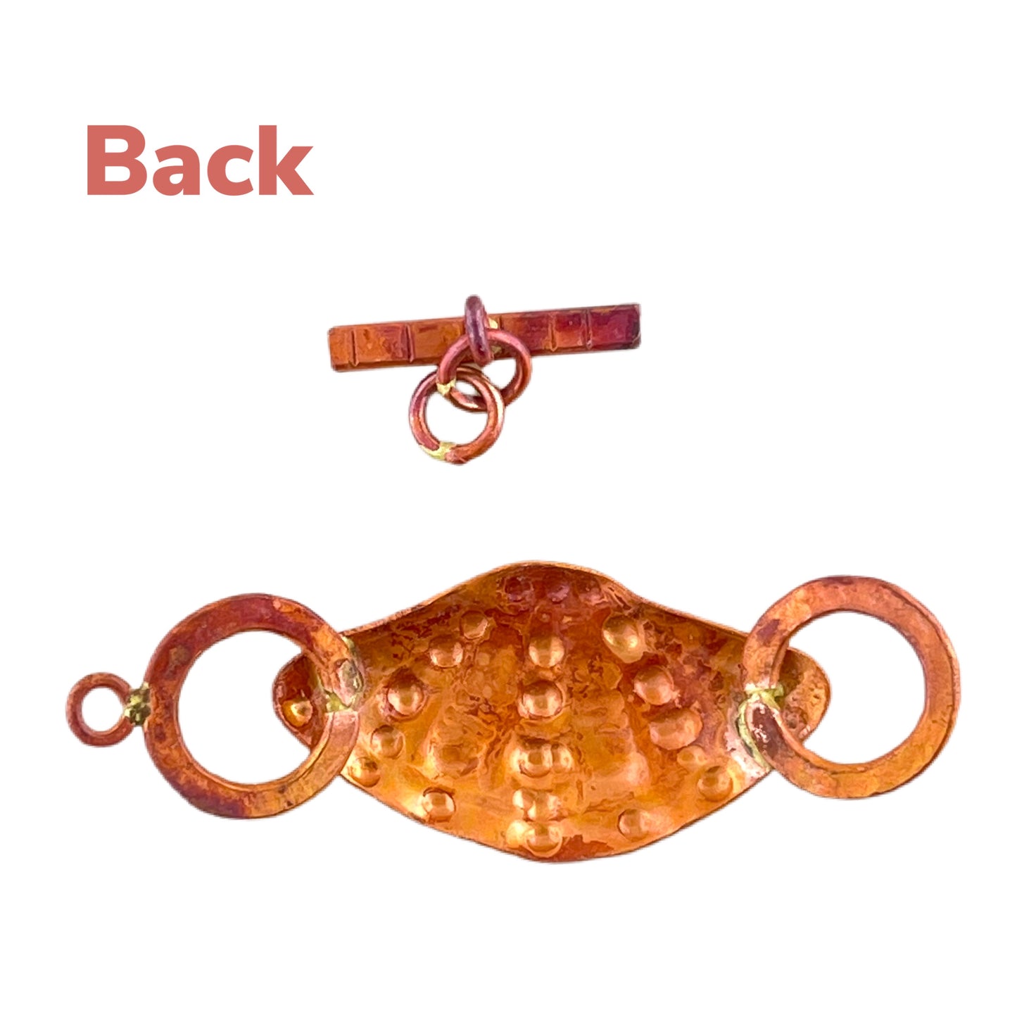 Copper Scallop Shell Toggle Clasp