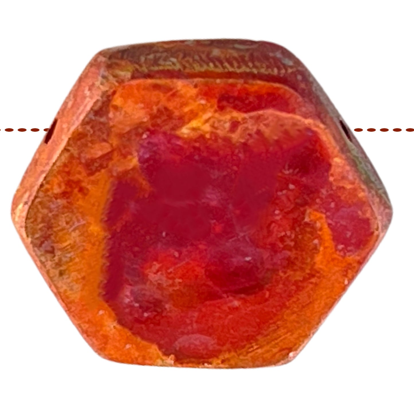 Small Rustic Hexagon Copper Bead – Patricia Healey Design