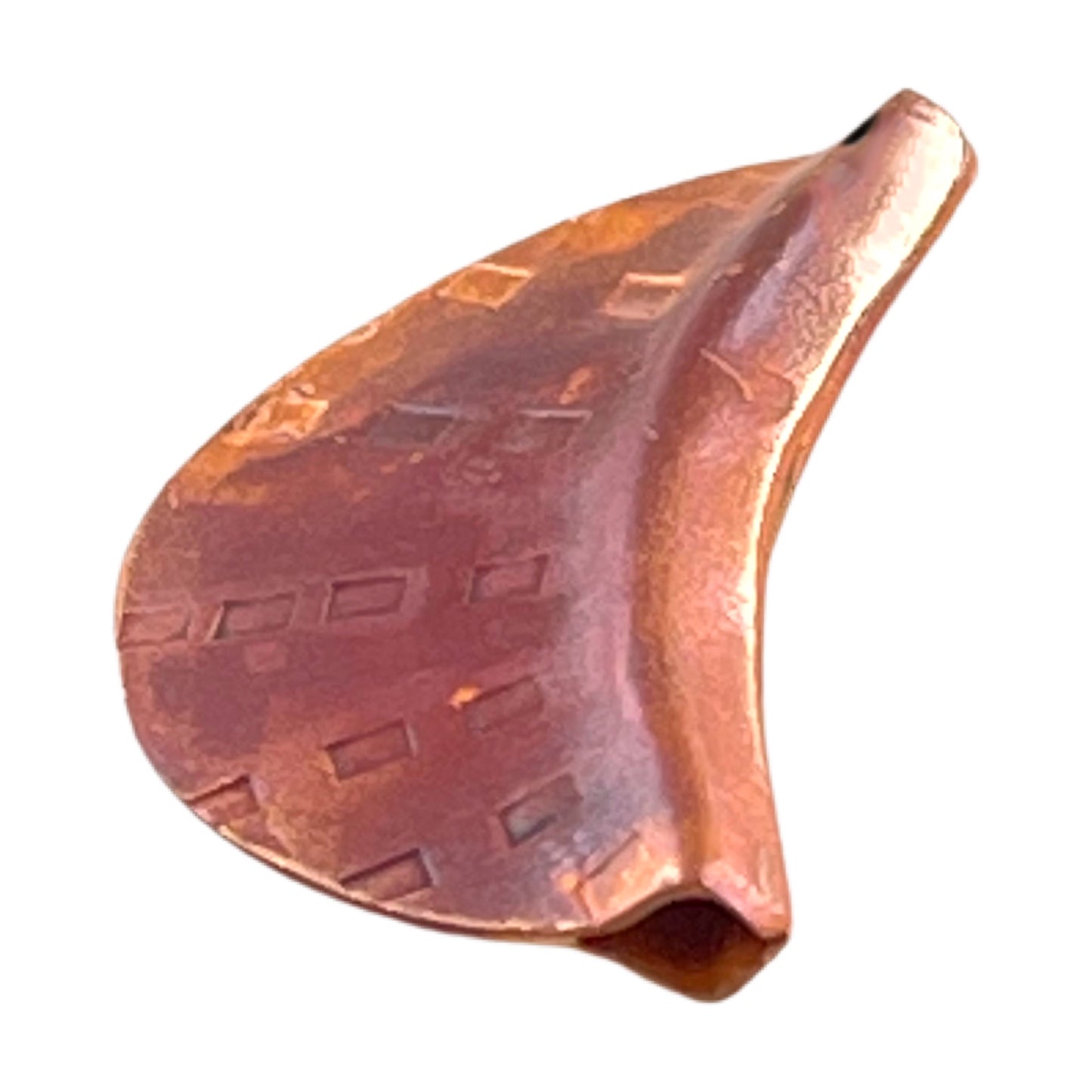 Crescent Shaped Copper Bead