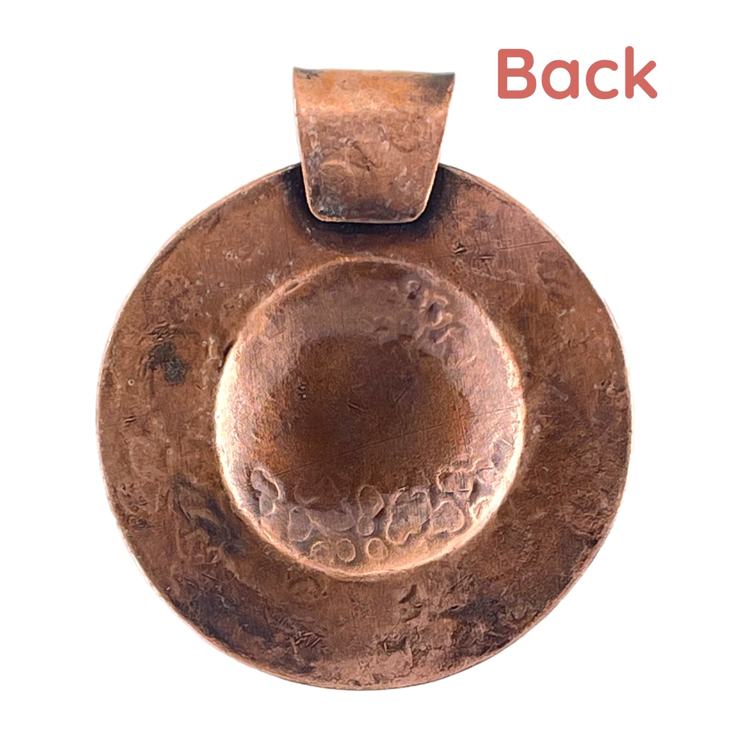 Antiqued Desert Sunrise Pendant in Copper & Mixed Metals