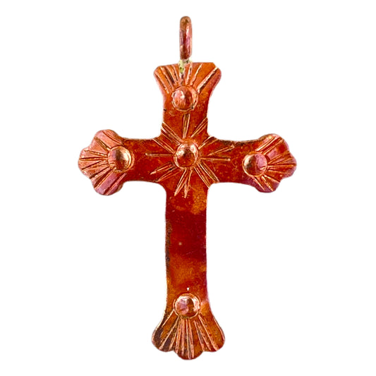 Small Cross Charm - Bale on Top