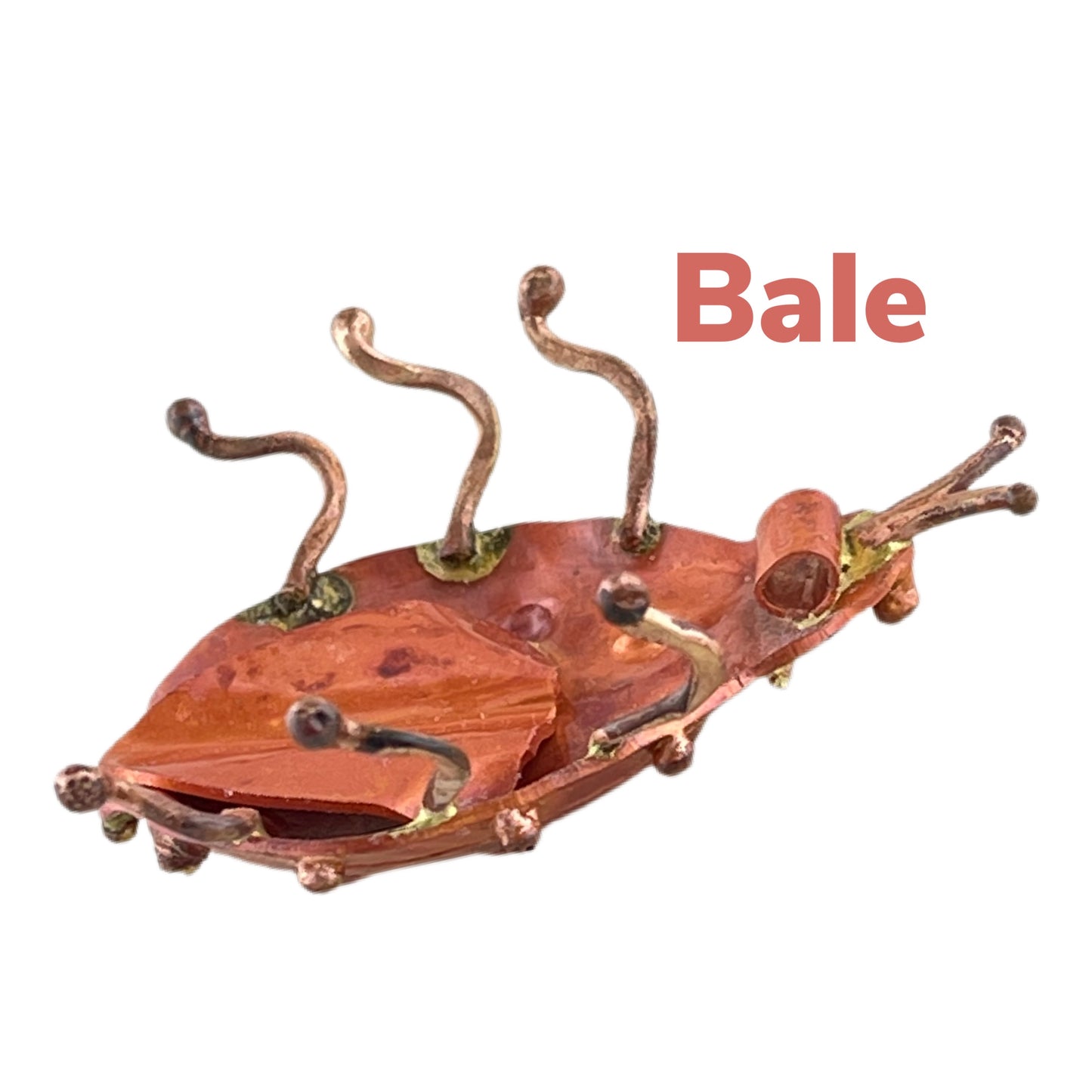 Large Copper Ladybug Pendant with Brass Detail – Patricia Healey