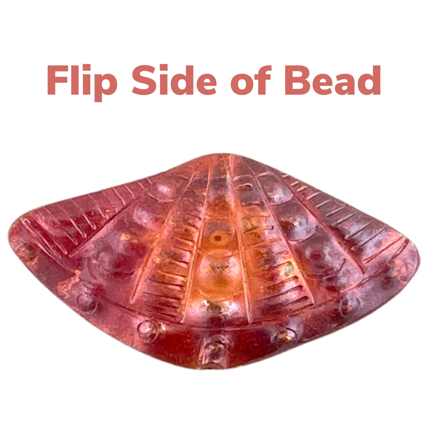 Cardita Shell Copper Bead – Double-Sided Design by Patricia Healey