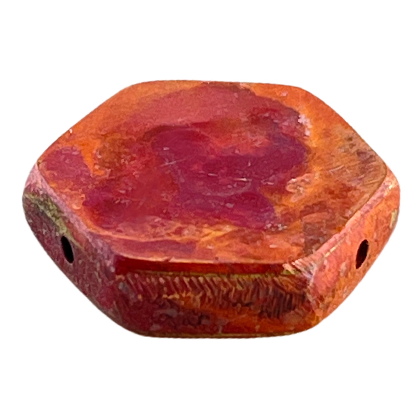Small Rustic Hexagon Copper Bead – Patricia Healey Design