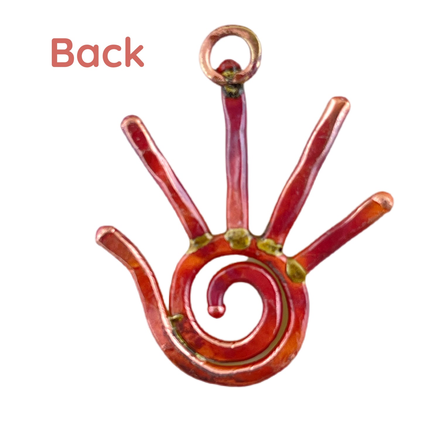 Small Left Hand with Spiral Charm
