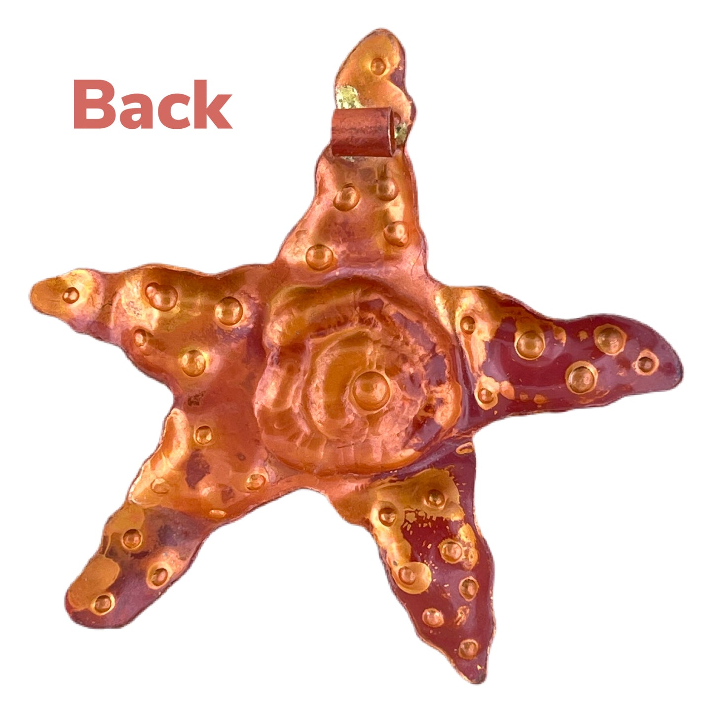 Big Copper Starfish Pendant