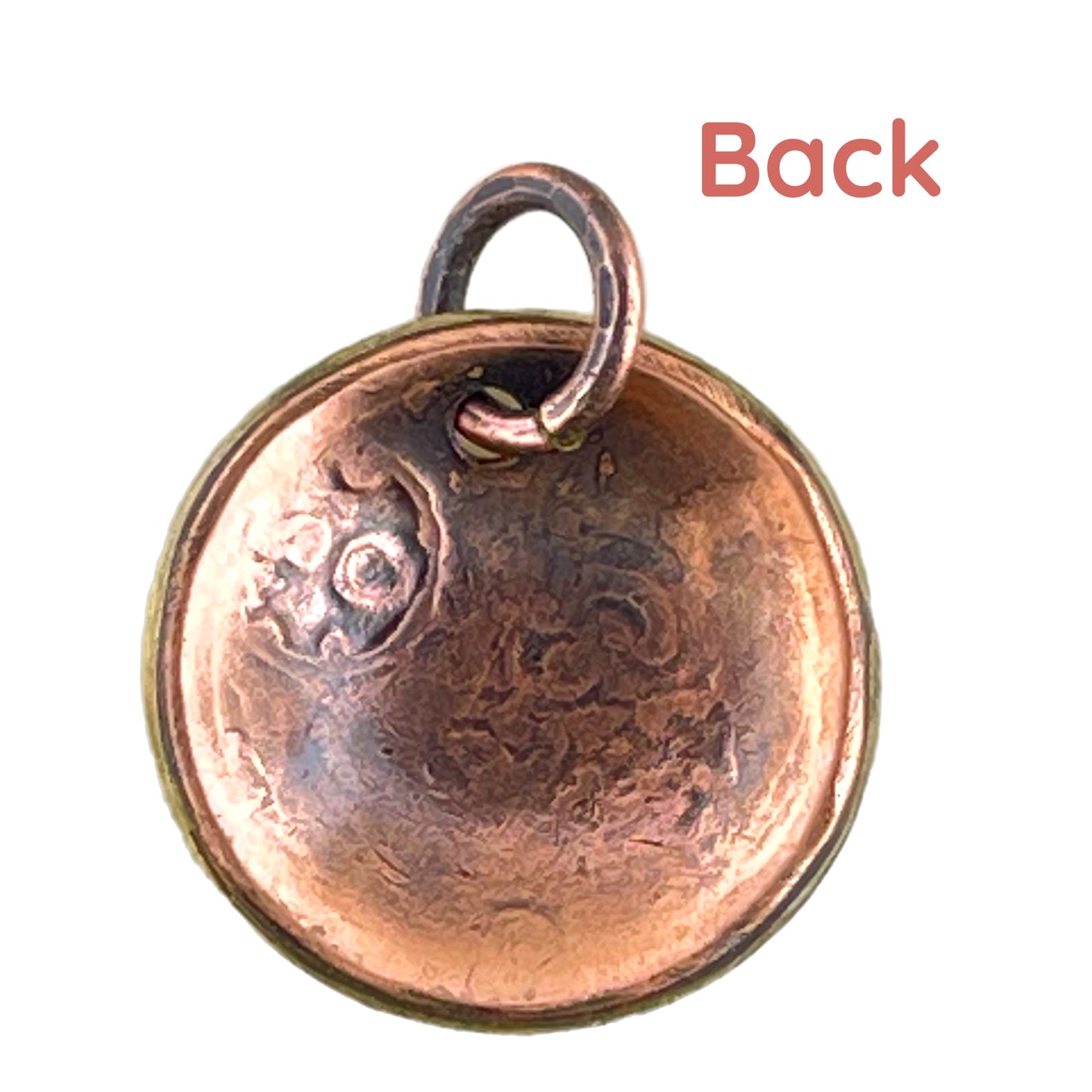 Antiqued Copper Spaceship Pendant or Charm