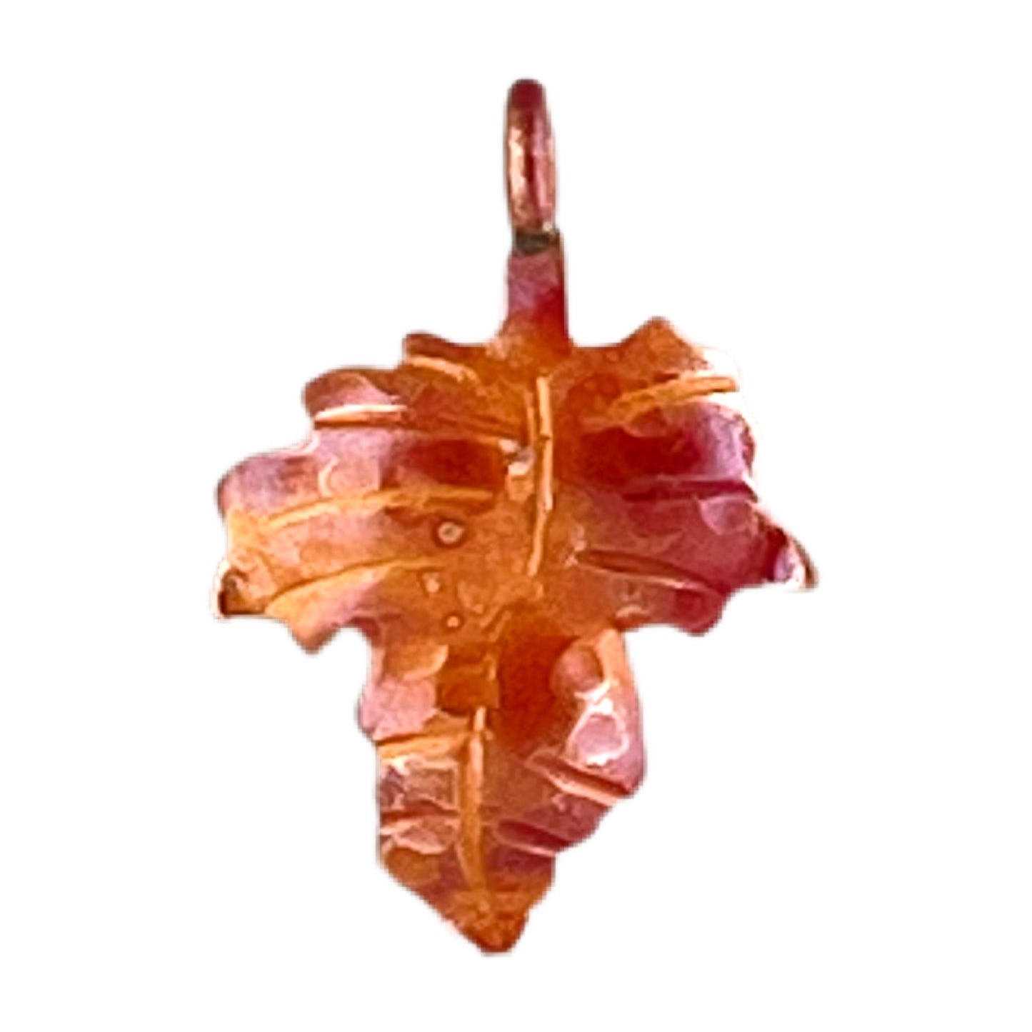 Little Copper Maple Leaf Charm