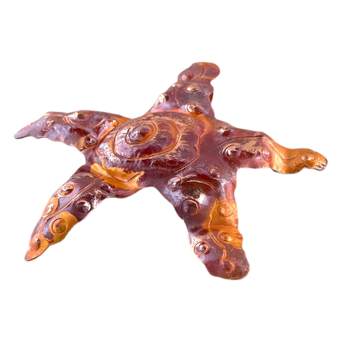Big Copper Starfish Pendant