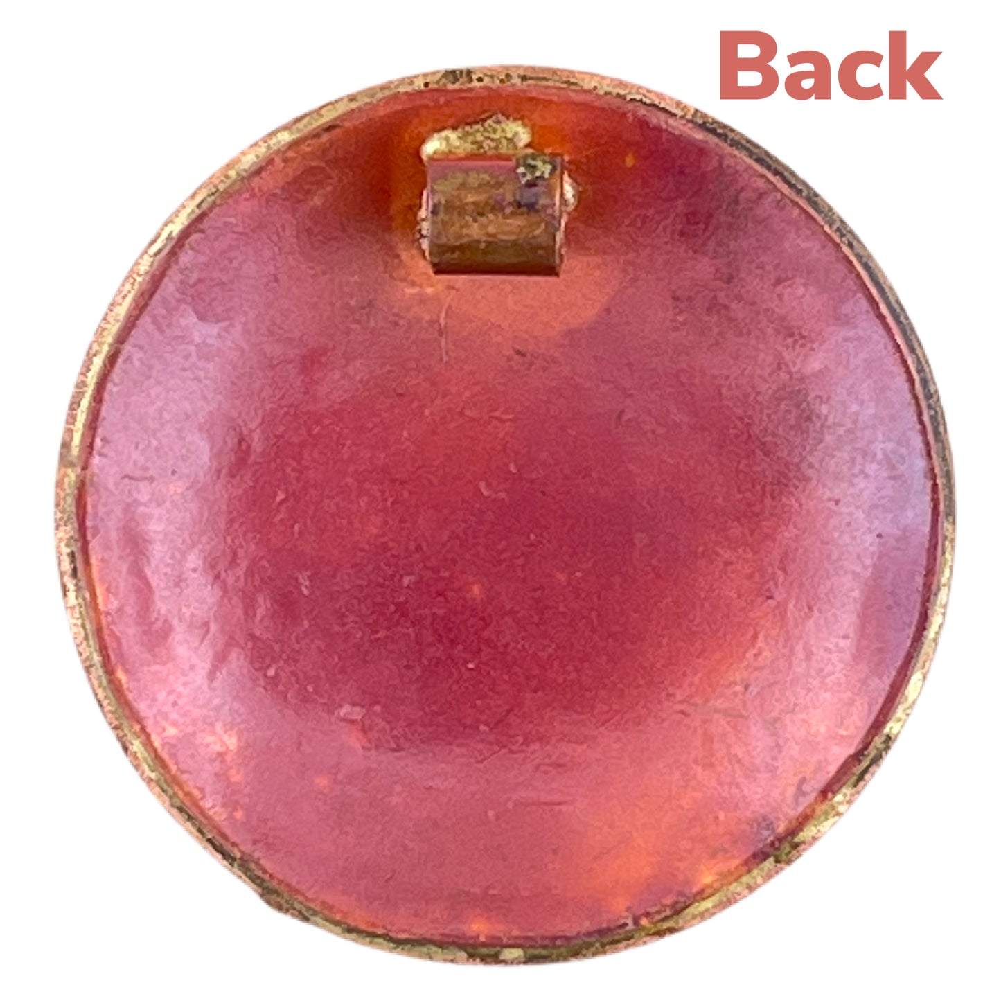 Rustic Copper Om Pendant with Brass Accents