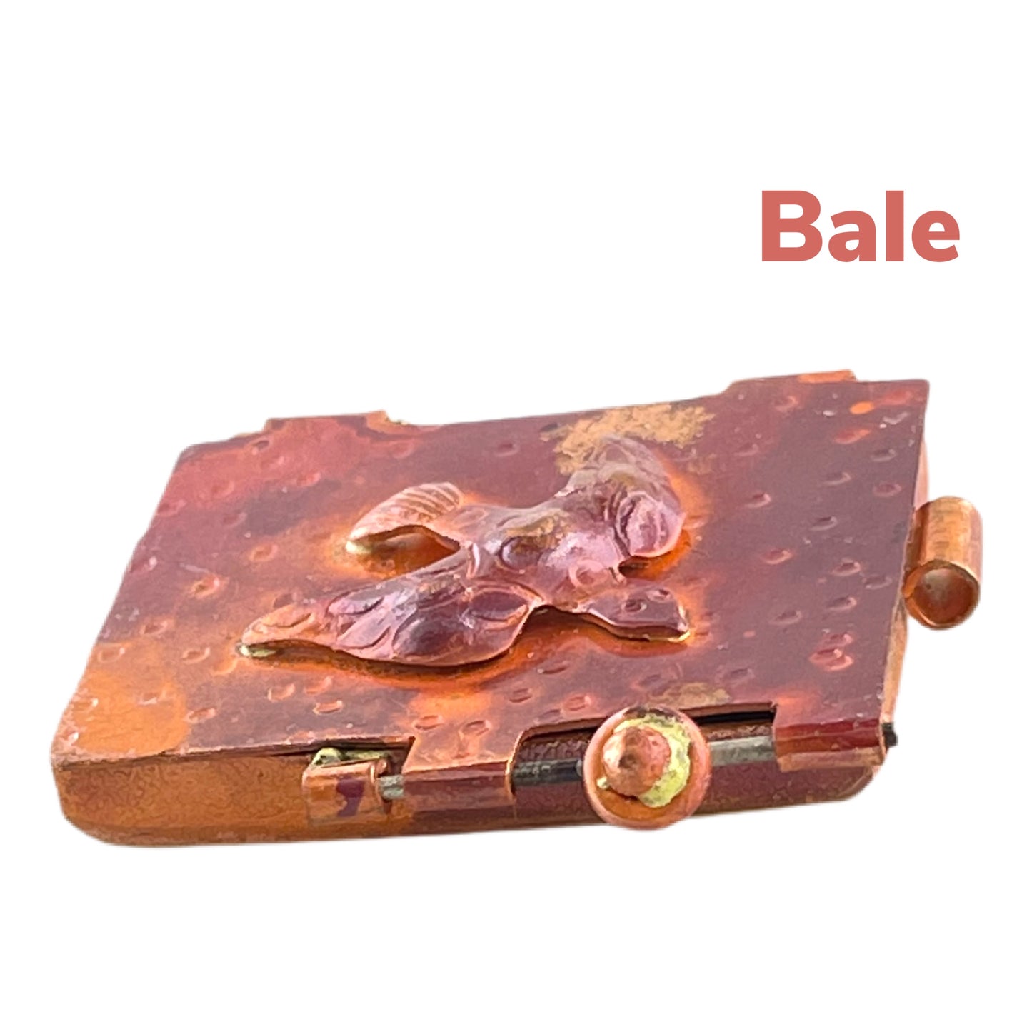 Copper Dove Keepsake Locket with Swinging Door