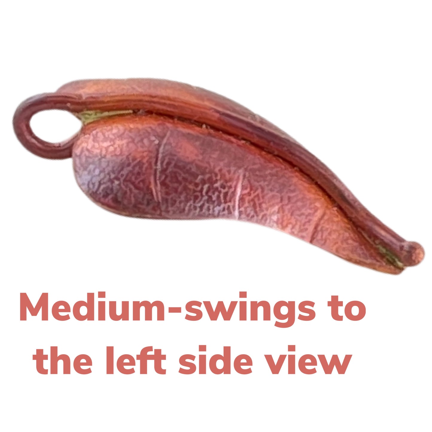 Medium Copper Leaf with Option for Mirroring Leaves for Earring Design