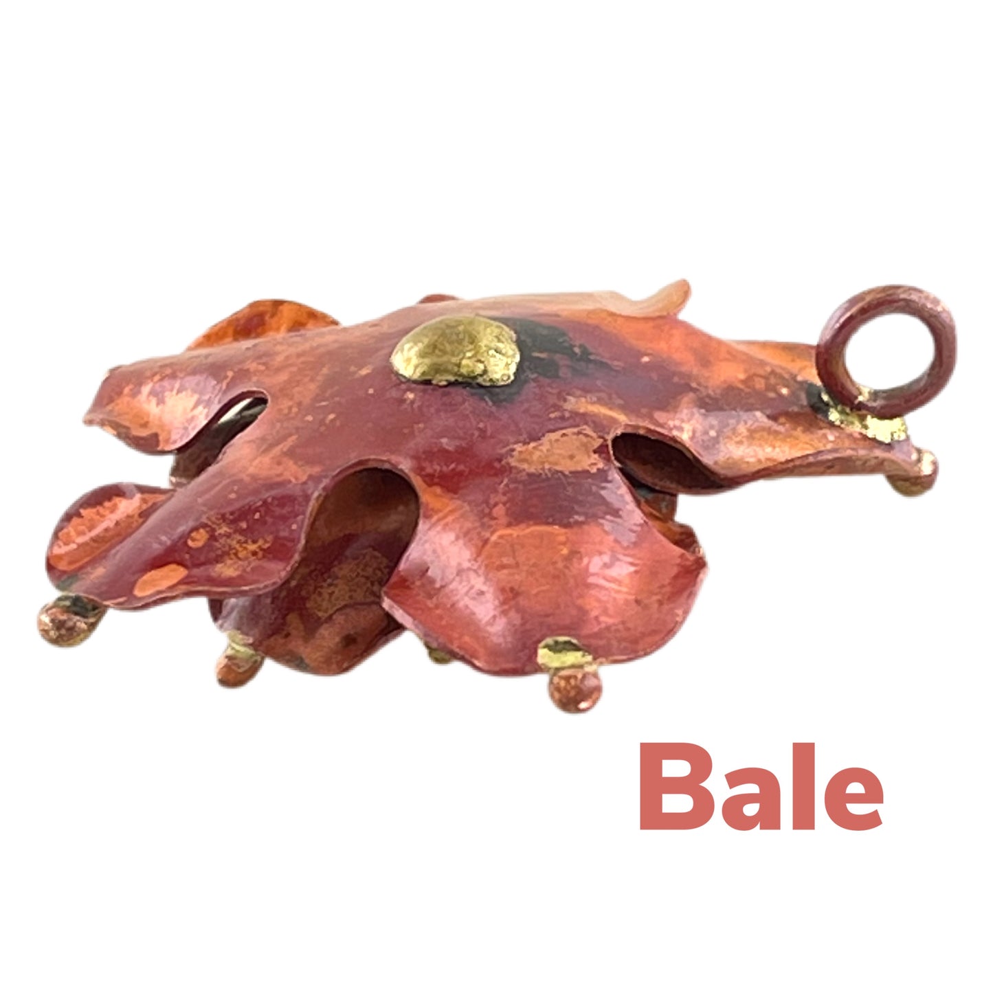 Elizabeth Rose Pendant – Copper & Brass Flower Design