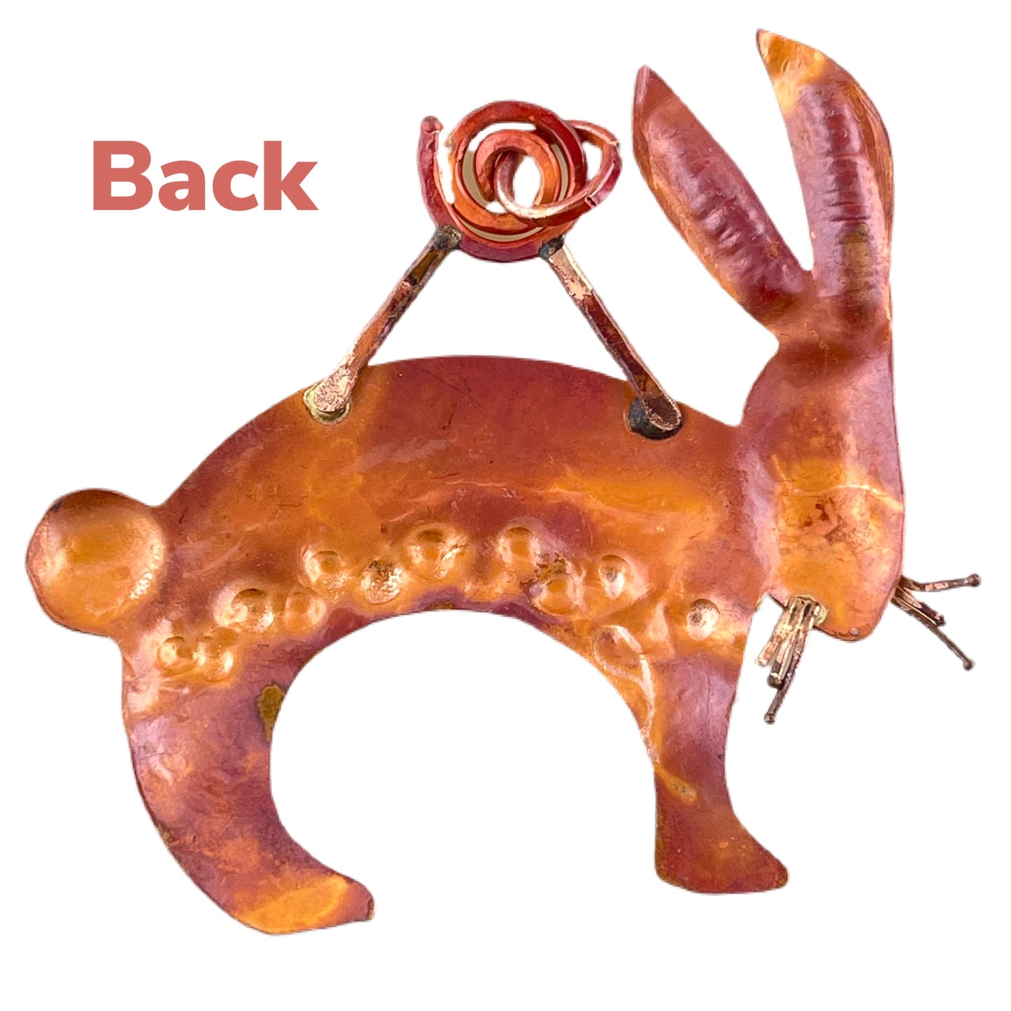 Antelope Jackrabbit Pendant in Copper & Brass