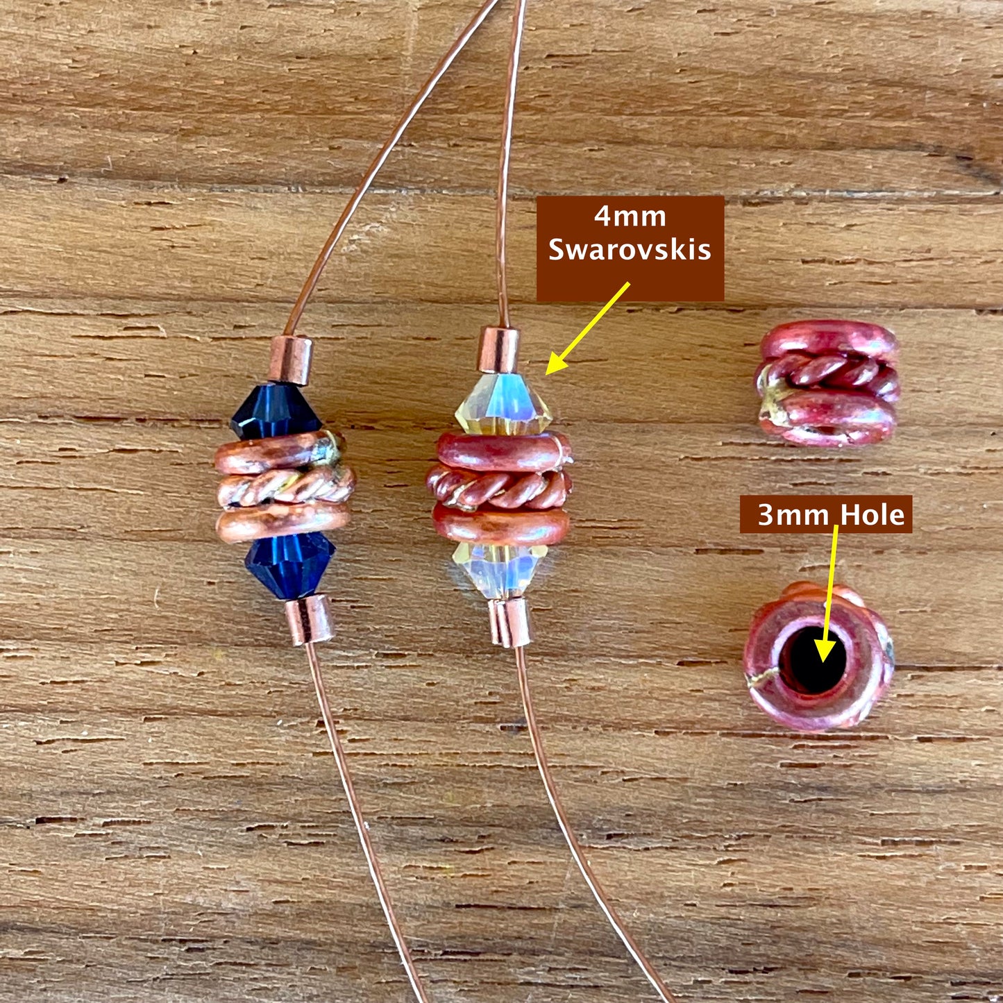 Small Copper Tube Spacer Bead – Patricia Healey