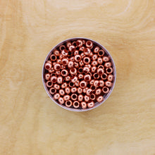 4mm Genuine Copper Rondelle Hollow Bead