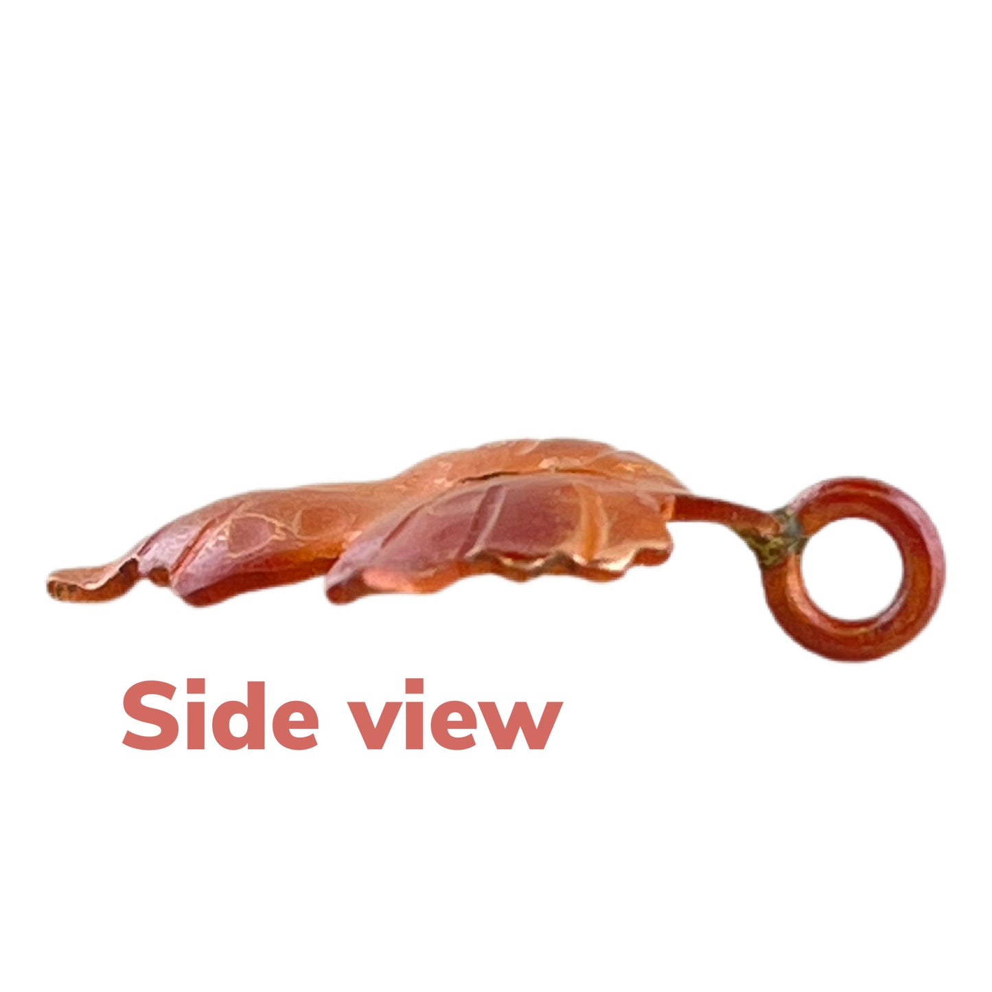 Little Copper Maple Leaf Charm