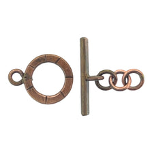 Antiqued Copper Small Toggle Closure