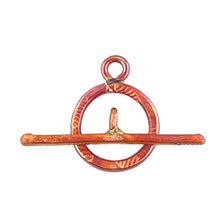 Medium Hammered Toggle Clasp