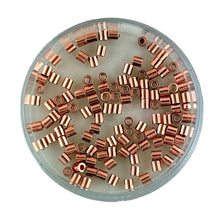 2mm Copper-Plated Crimp Beads – Brass Core, 100 Pack