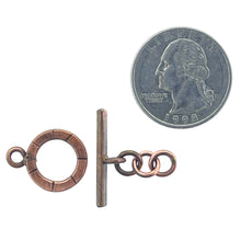 Antiqued Copper Small Toggle Closure