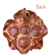 Small Classic Rose Pendant – Handcrafted Copper Bloom