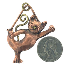 Antiqued Copper Yoga Kitty