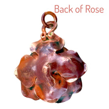 Large Classic Rose Pendant – Handcrafted Copper Design