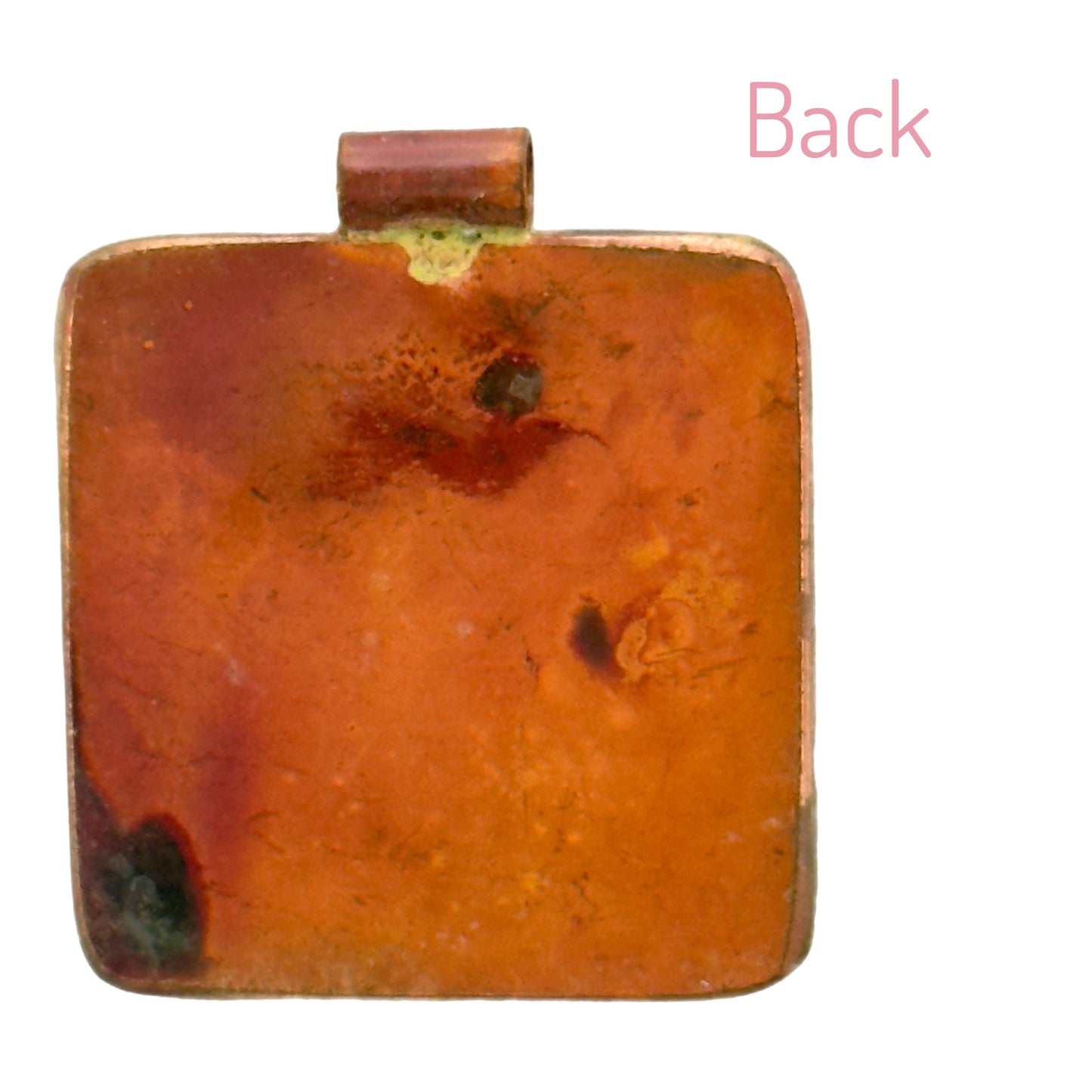 Copper and Brass Spiral Pendant with Textured Frame