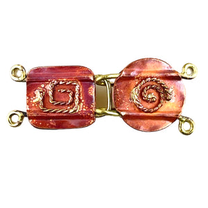 Square and Disk Hook and Eye Closure