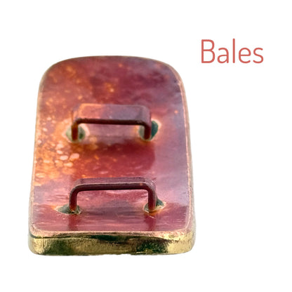 Copper Spiral Slider for 10mm Flat Leather