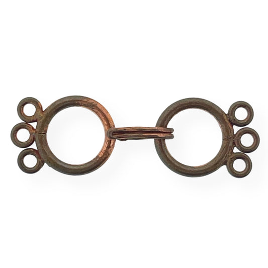5 Pack of 3 Strand Multi-Strand Solid Copper Clasp