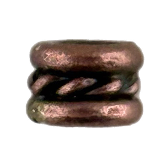Small Antiqued Copper Tube Spacer Bead 3mm Hole