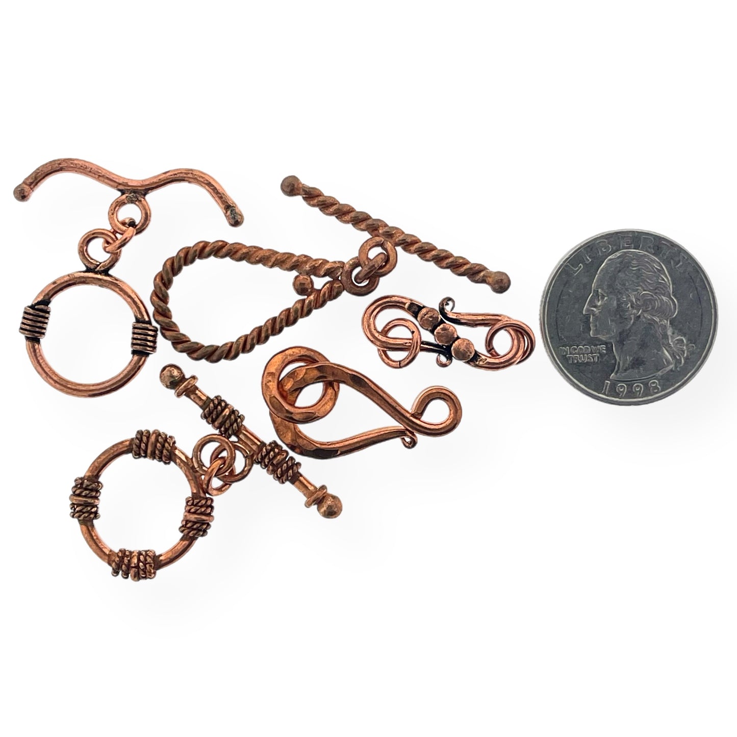 Variety 5 Pack, Solid Copper Closures