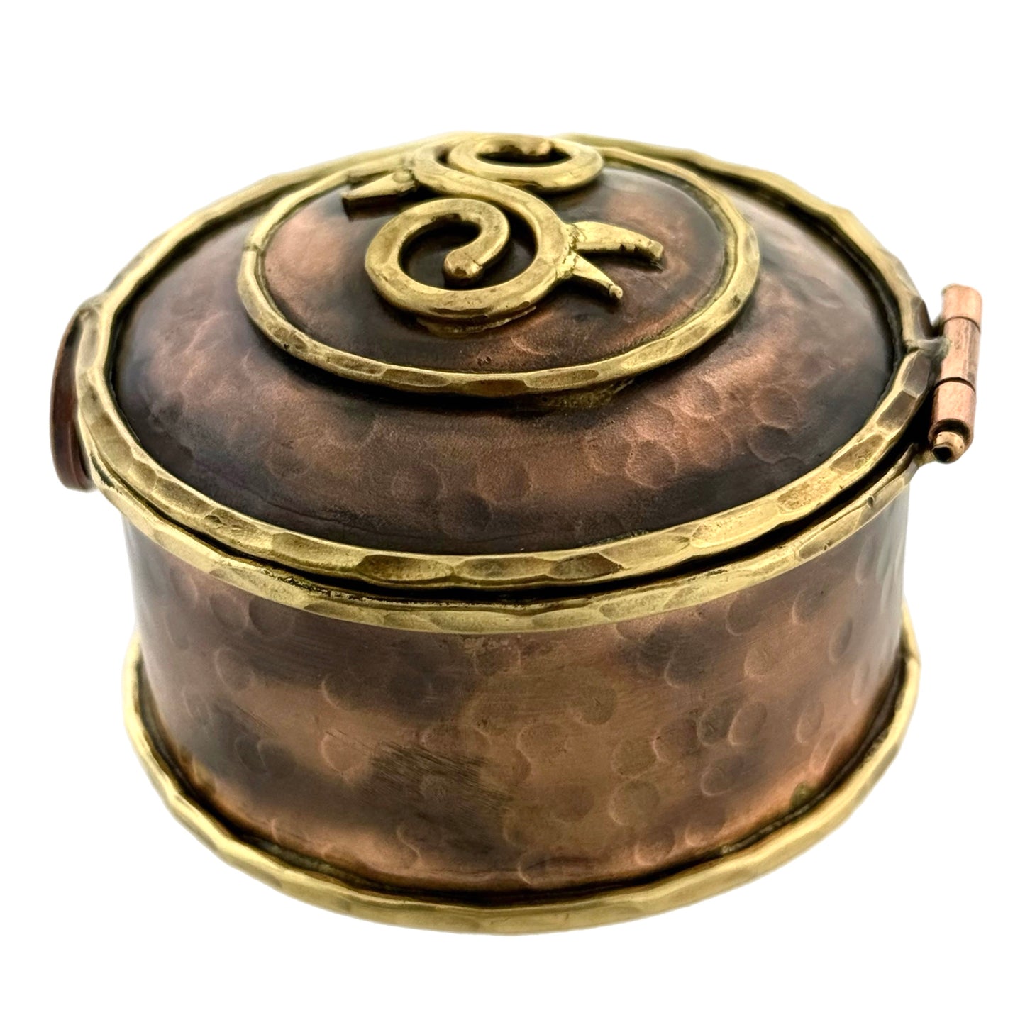 Copper & Brass Keepsake Box – Ahoden Symbol of Strength