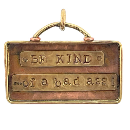 Antiqued Copper Bad Ass Pendant