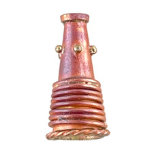 Copper Wire Wrapped Cone With Bumps