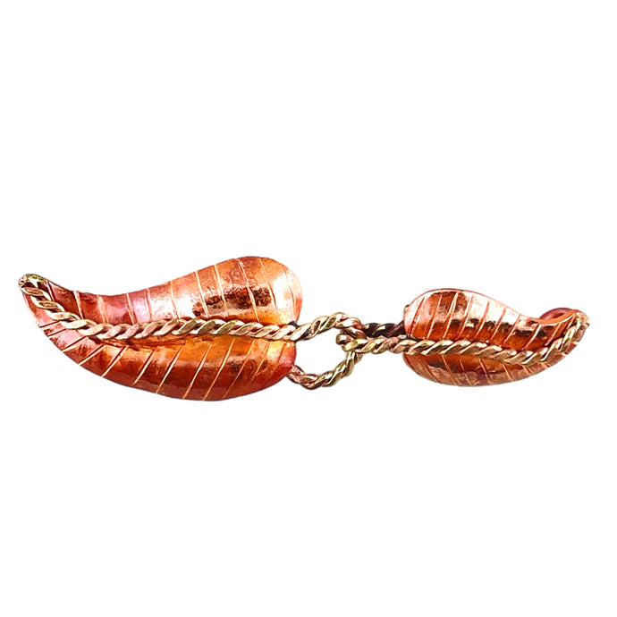 Elegant Leaf Hook and Eye Closure
