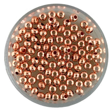 3mm Hollow Copper Rondelle Beads – 100 Spacer Beads