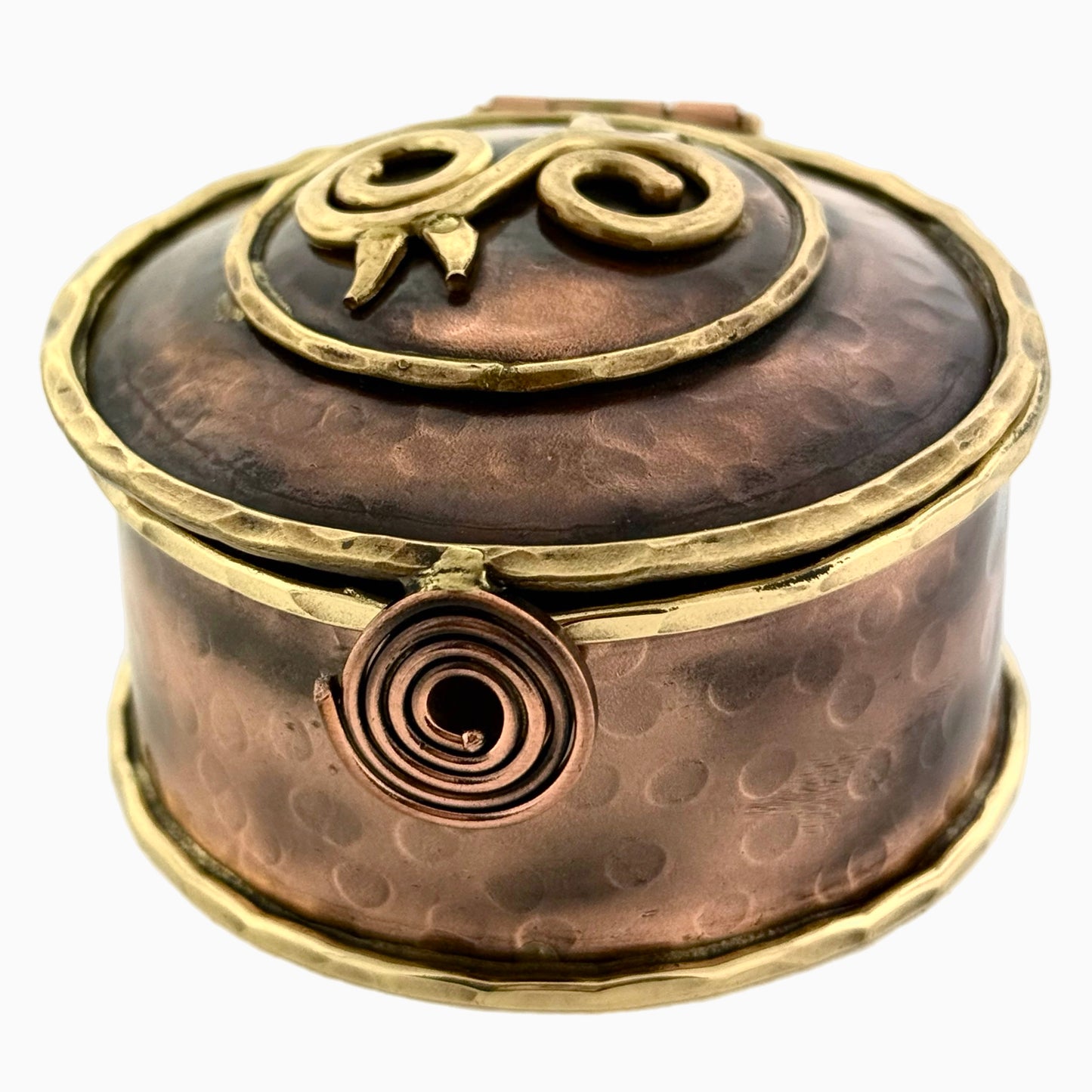 Copper & Brass Keepsake Box – Ahoden Symbol of Strength