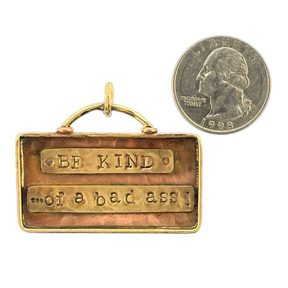 Antiqued Copper Bad Ass Pendant