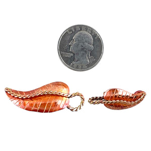 Elegant Leaf Hook and Eye Closure