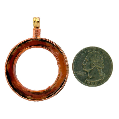 Copper & Brass Ring Bezel Pendant for Resin or Stone Work