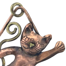 Antiqued Copper Yoga Kitty