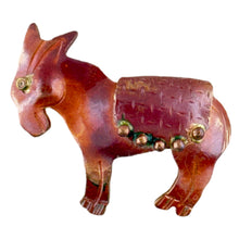 Copper Donkey Pendant with Blanket by Patricia Healey