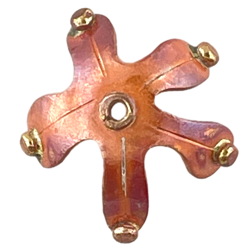 Copper Flower Bead Cap