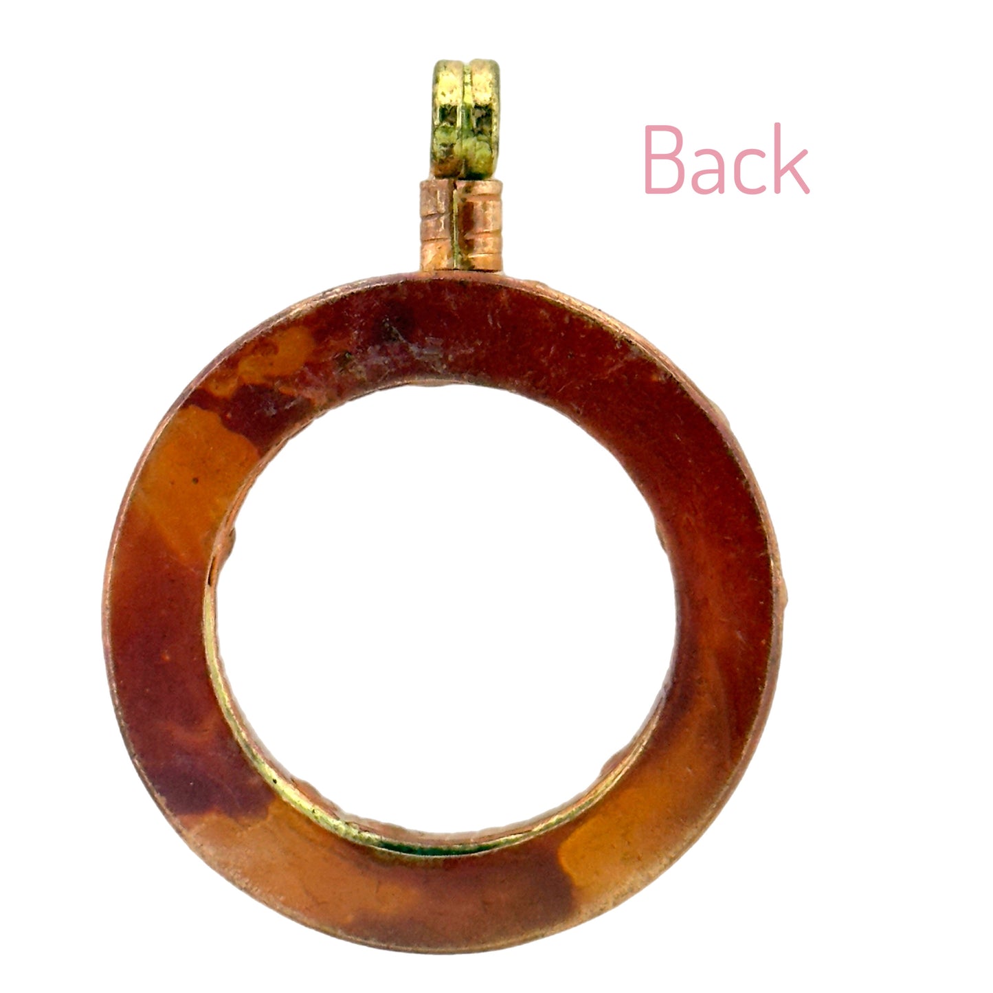 Copper & Brass Ring Bezel Pendant for Resin or Stone Work