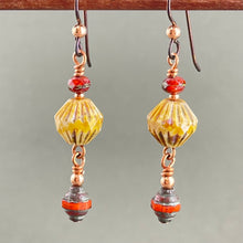 Dangle Earrings w/ Czech Republic Glass Beads